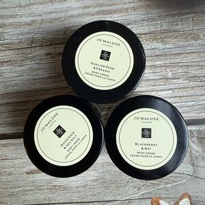 3x Jo Malone Body Creme Cream Travel Size, 0.5oz/15ml Each, 3 Different Scents